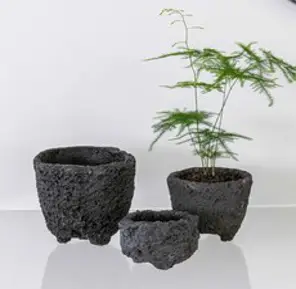 화산석 화분 돌화분 (12종/택1) 다육 분재 분갈이 현무암 수제, 01-원형 특대형