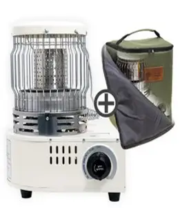 롯데 LCT-3300 휴대용 캠핑난로 낚시 차박 부탄가스 히터 이동식 (가방포함), 캠핑가스난로, 화이트