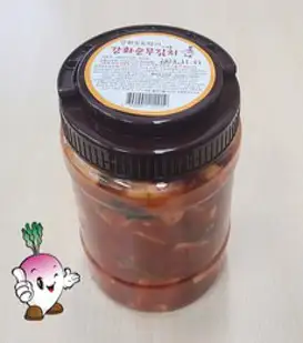 강화도토박이 강화도 순무 김치 1.5kg 강화 농민 산지직송 석박지 별미김치, 순무김치 1.5kg, 1개