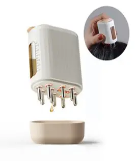 Annalve 전동 LED 두피관리기 마사지기, 화이트, KR-DDAMS-SR2213
