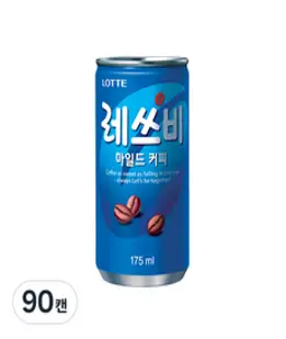 레쓰비 마일드 커피, 175ml, 90개