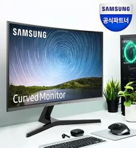 삼성전자 80.1cm 75Hz 인피니티 디자인 커브드 모니터, LC32R500FHKXKR