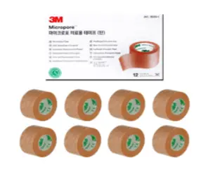 3M 마이크로포 의료용 살색 반창고 2.5cm, 8개