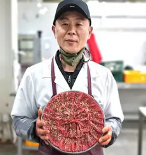 평일 오후 12시 이전 주문 오늘출발 장가한우 당일도축 쫀득한 식감 대구 맛집 뭉티기 육사시미, 1세트, 장가 한우 뭉티기 130g