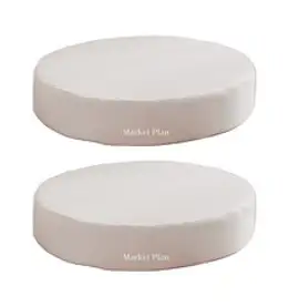마켓플랜 고밀도 스펀지 방석 원형 5cm 2p