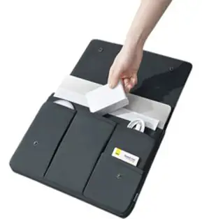 가온누리 오늘누리 대용량 노트북 파우치, 블랙