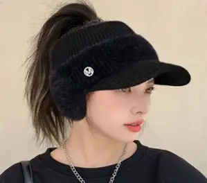 볼빅 겨울 여성 버킷햇 방한 골프 모자 2024년 NEW, 화이트, 56 FREE, 1개