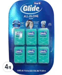 오랄비 글라이드 민트 치실 44m, 4개, 6개입