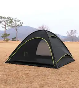 스노우라인 쉘터돔 텐트, 블랙, 4인