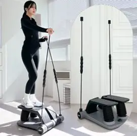 잇지바디 노르딕 에어스텝퍼 2 상체 하체 밸런스운동 천국의계단 노르딕워킹 스텝퍼, 모던그레이(노르딕)