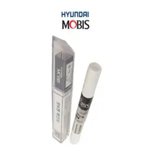 현대모비스 붓펜 카페인트 현대자동차, 제네시스G70 17~ 마블화이트 YW6 펄포함 2개