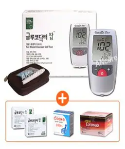 글루코닥터 탑 혈당시험지 150매+침100개+솜100매, 단품