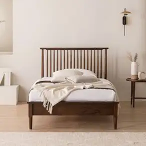 [삼익가구] 위럭스 원목 침대(매트제외-슈퍼싱글), 월넛