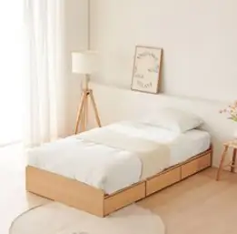 동서가구 오즈 무헤드 1단 3서랍 수납침대 방문설치, 메이플
