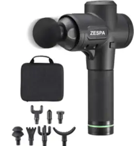 제스파 바디볼트 전신 안마기 진동 무선 마사지건, ZP2420, 블랙