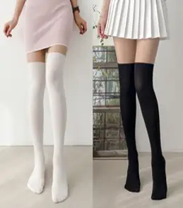 1+1 투톤 골프스타킹 여름 uv 자외선차단 고탄력 압박 몸매 보정 골프 반반 스타킹 국내산, 혼합