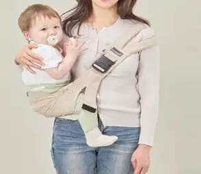 키즈웍 신생아 아기 휴대용 요람자세 슬링띠, 슬링힙시트