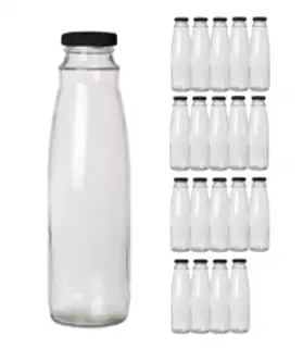 테크팩솔루션 원형 유리병, 6개, 500ml