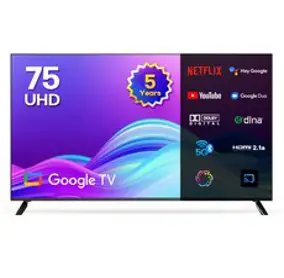 이노스 5년 무상AS 4K UHD 구글 ZERO EDITION TV, 189cm(75인치), G75 ZERO EDITION, 스탠드형, 방문설치