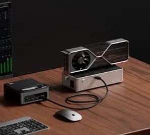 Egpu-thunderbolt 3/4-pcie 그래픽 카드 외장 브래킷 스탠드 6900XT/rtx3090 ATX 전원 공급 가능, 1개