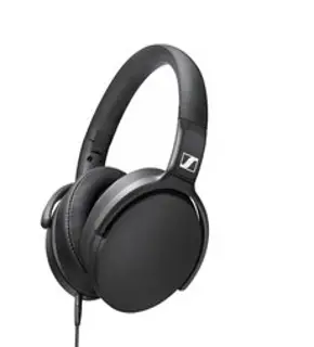 젠하이저 접이식 오버이어 헤드셋, HD400S, 블랙