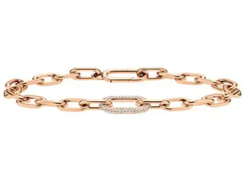 다니엘웰링턴 CRYSTAL LINK BRACELET 메탈팔찌 + 쇼핑백