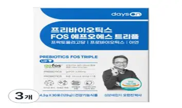 데이즈온 프리바이오틱스 FOS 트리플, 129g, 3개