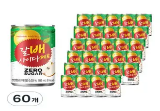 갈아만든배 갈배사이다 제로, 185ml, 60개