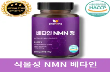 플러스영 식물성 NMN 베타인 브로콜리 추출 600mg, 1개, 60정