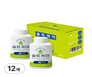 해피테라스 솔트케어 양치소금, 120g, 12개