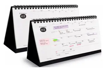 아이씨엘디자인 Scheduler Desk Calendar 2025, 혼합색상, 2개