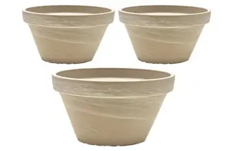 독일토분 그래니트 화분, 화이트, 11호(11.7 x 6.5 x 10.1 cm), 3개